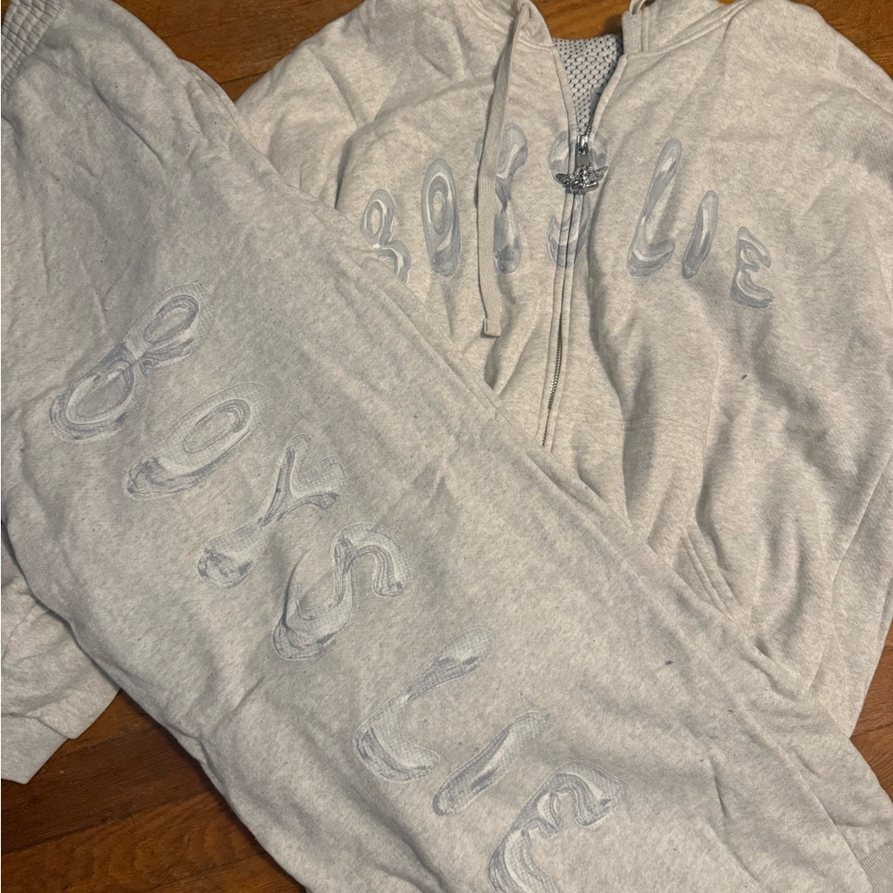 Boys Lie Gray Hoodie and Sweatpants Set